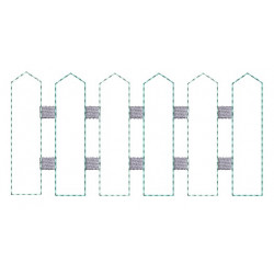 Stickdatei - Gartenzaun Doodle